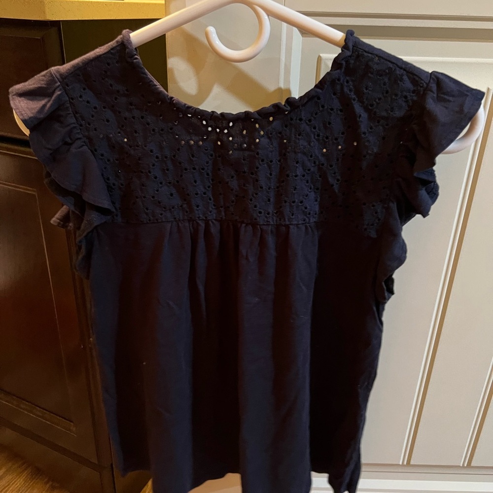 Cute- Loft, Laced, Tye in the back, Short Sleeve